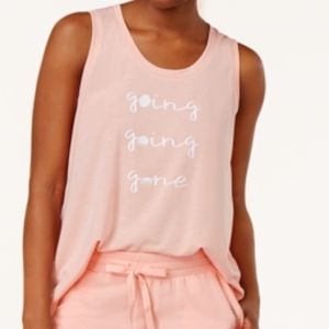 Alfani Graphic Print Going Going Gone Pajama Top